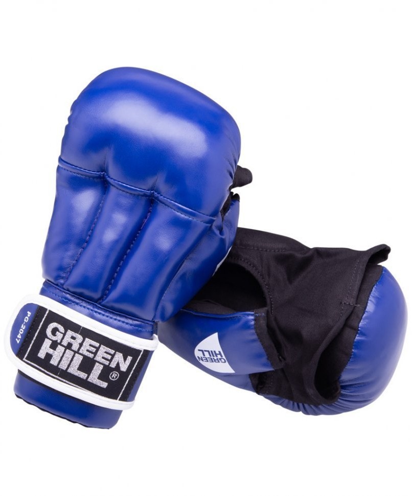 Перчатки для рукопашного боя PG-2047, к/з, синий (84660)