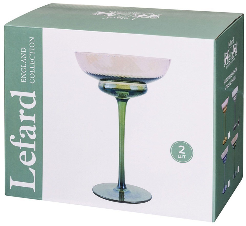 Набор креманок "twist & shine" purple, 2 шт/220 мл Lefard (687-011)