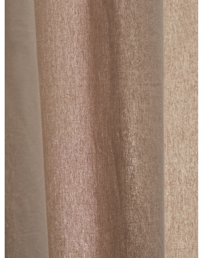 Штора из хлопка с помпонами бежево-серого цвета из коллекции essential, 150х290 см (76953)