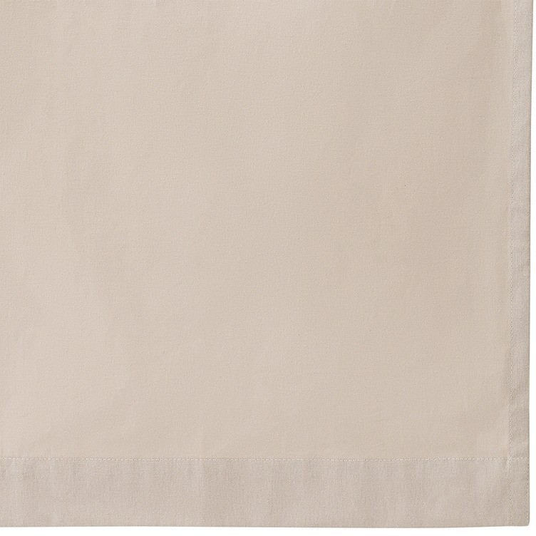 Штора из хлопка с помпонами бежево-серого цвета из коллекции essential, 150х290 см (76953)