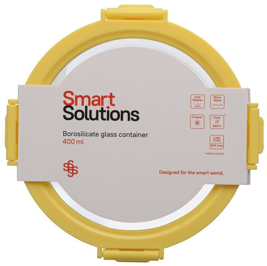 Контейнер для запекания и хранения smart solutions, 400 мл, желтый (71124)