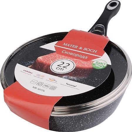 Сотейник алюм.22см мрам/кр.с/к 1,99лMB (30726)