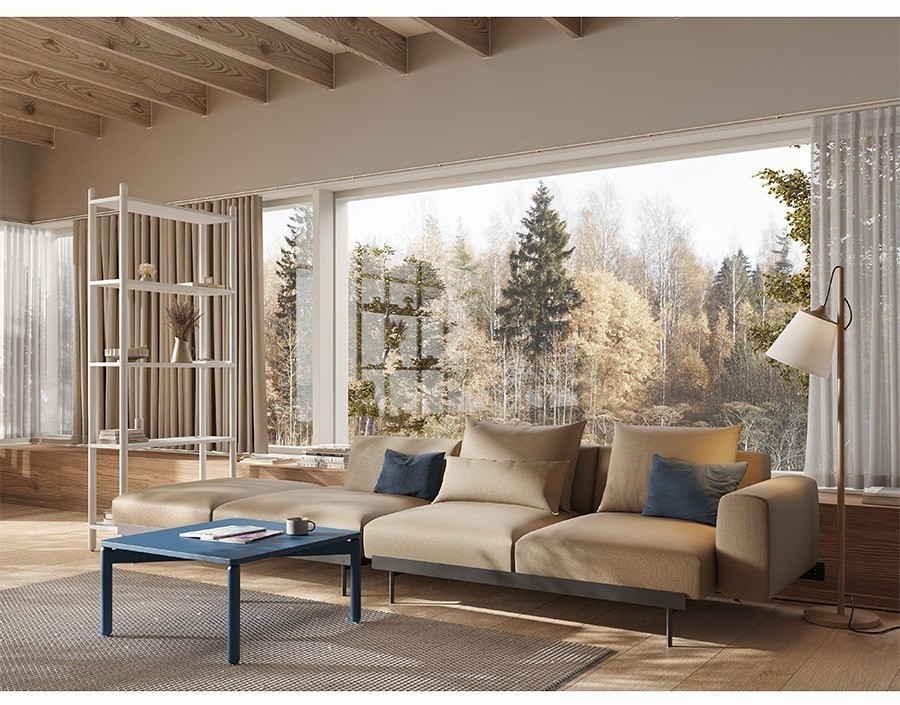 Столик кофейный saga, 75х75 см, синий (76402)