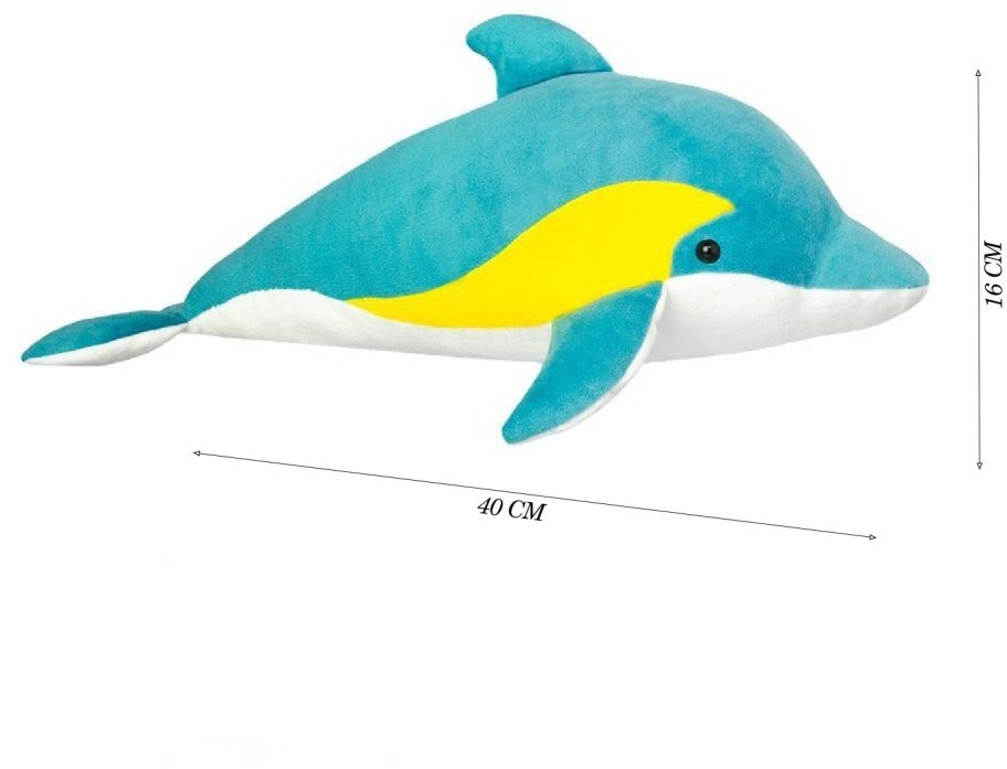 Мягкая игрушка "Дельфин", 40см, серия «Морские обитатели» (K8730-PT)
