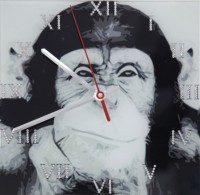 Картина Часы Обезьяна с кристаллами Swarovski (1670)