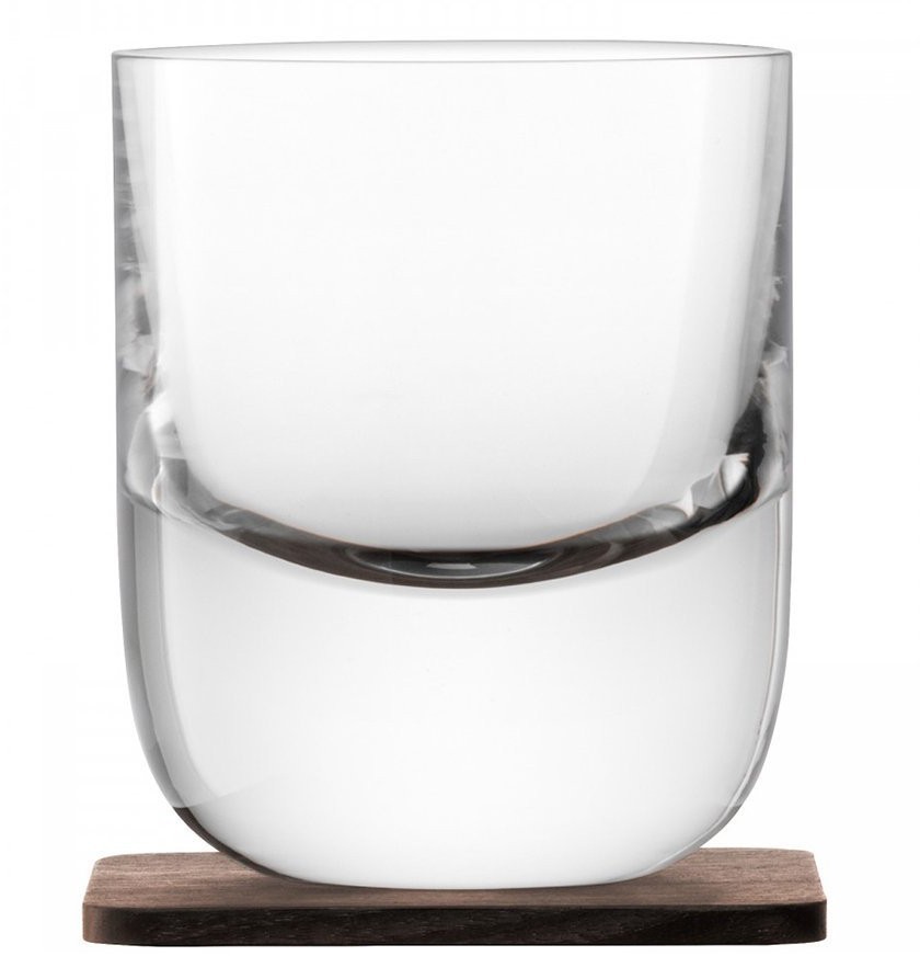 Набор стаканов с деревянными подставками renfrew whisky, 270 мл, 2 шт. (59322)