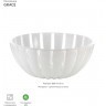 Салатник grace, D20 см, акрил, белый (54175)