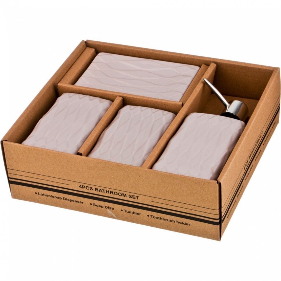 Набор для ванной комнаты 4 пр. Lefard (755-216)