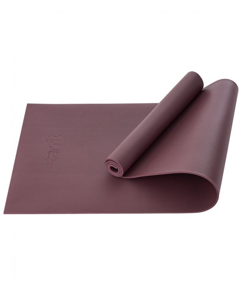 Коврик для йоги и фитнеса высокой плотности FM-103, PVC HD, 183x61x0,6 см, горячий шоколад (2103647)