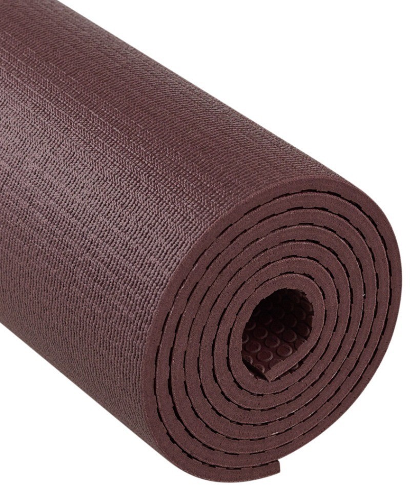 Коврик для йоги и фитнеса высокой плотности FM-103, PVC HD, 183x61x0,6 см, горячий шоколад (1549381)