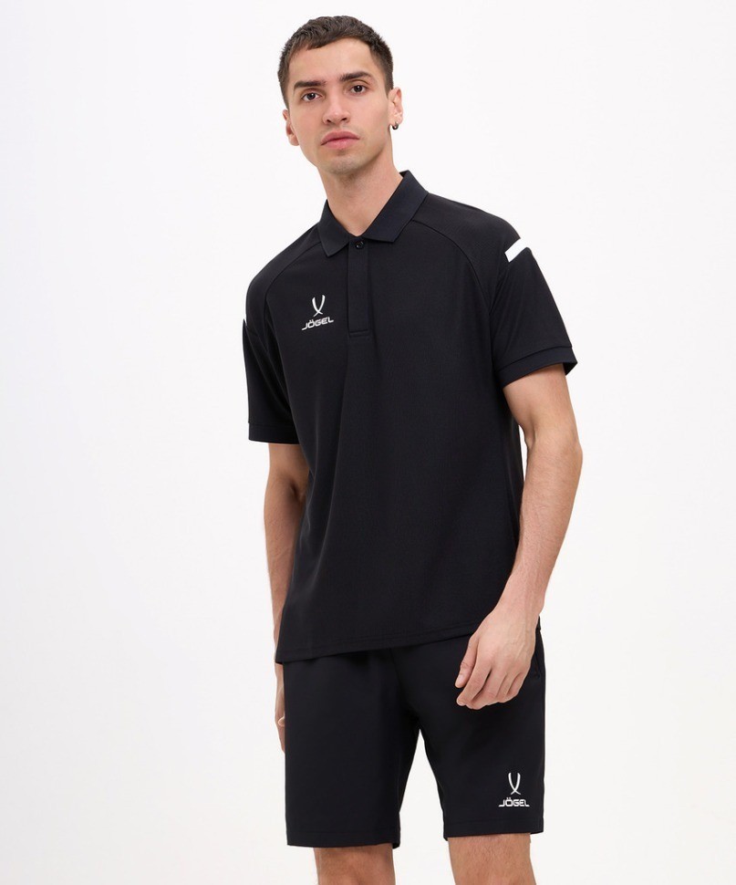 Поло JOGEL CAMP 2 Poly Polo, черный (2112583)