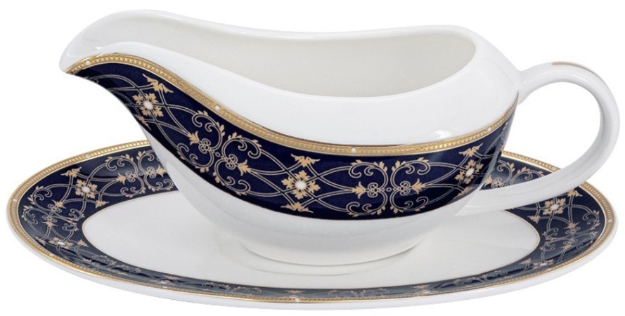 Обеденный сервиз Офелия (кобальт), 6 персон, 27 предметов - AL-22-005B/27-E5 Anna Lafarg Emily