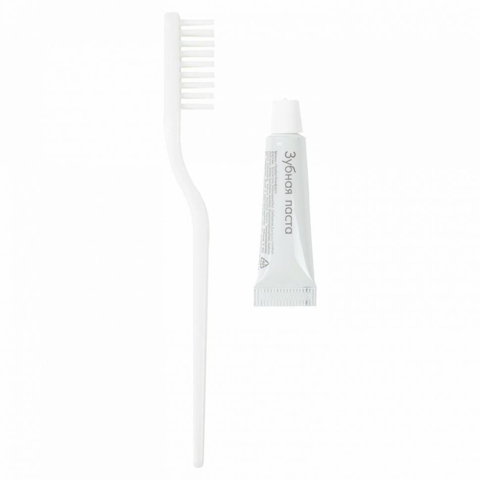 Зубной набор к-т 300 шт HOTEL зубная щётка + зубная паста 4 г саше флоупак 2000120/1 608049 (95153)