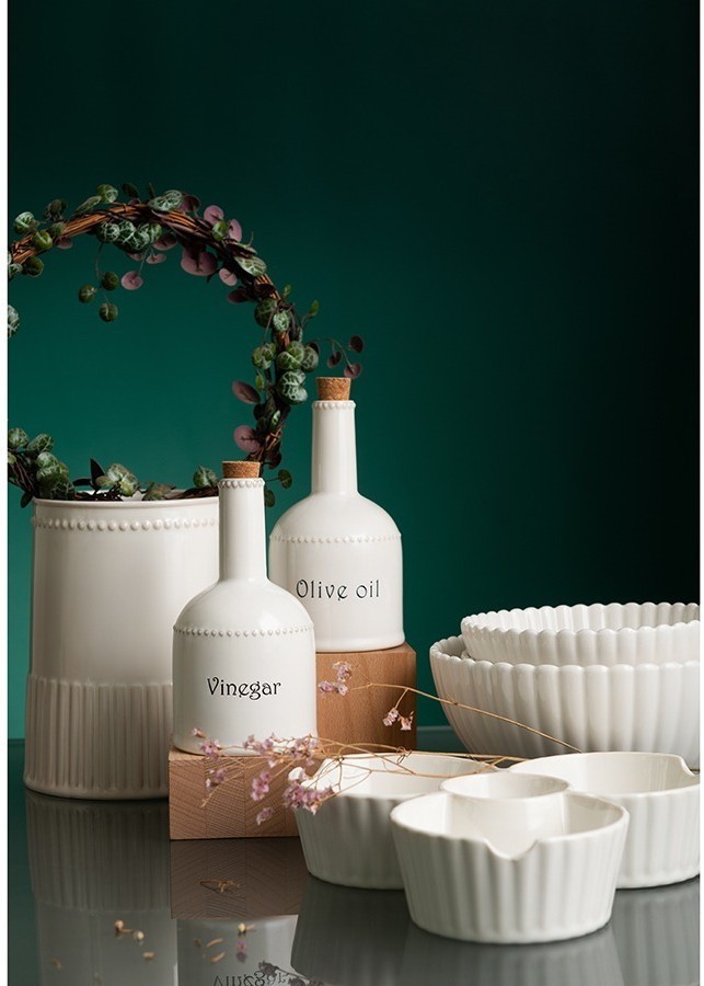 Бутылка для уксуса белого цвета из коллекции kitchen spirit, 250 мл (73604)