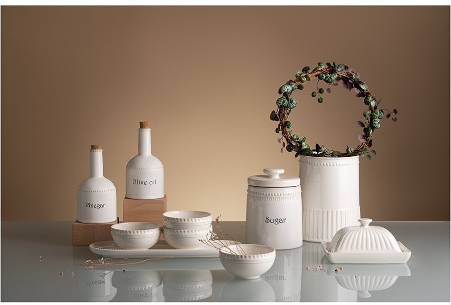 Бутылка для уксуса белого цвета из коллекции kitchen spirit, 250 мл (73604)