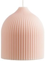 Свеча декоративная бежево-розового цвета из коллекции edge, 10,5 см (73476)