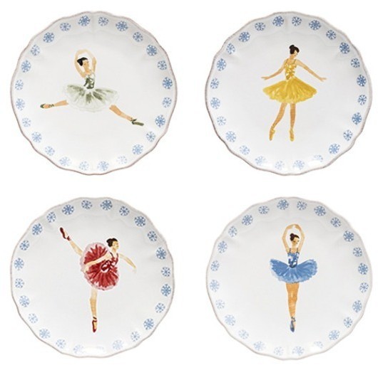 Набор из 4 тарелок TPS10-WHI(TPS10-00420U), 17, керамика, white, CASAFINA BY COSTA NOVA