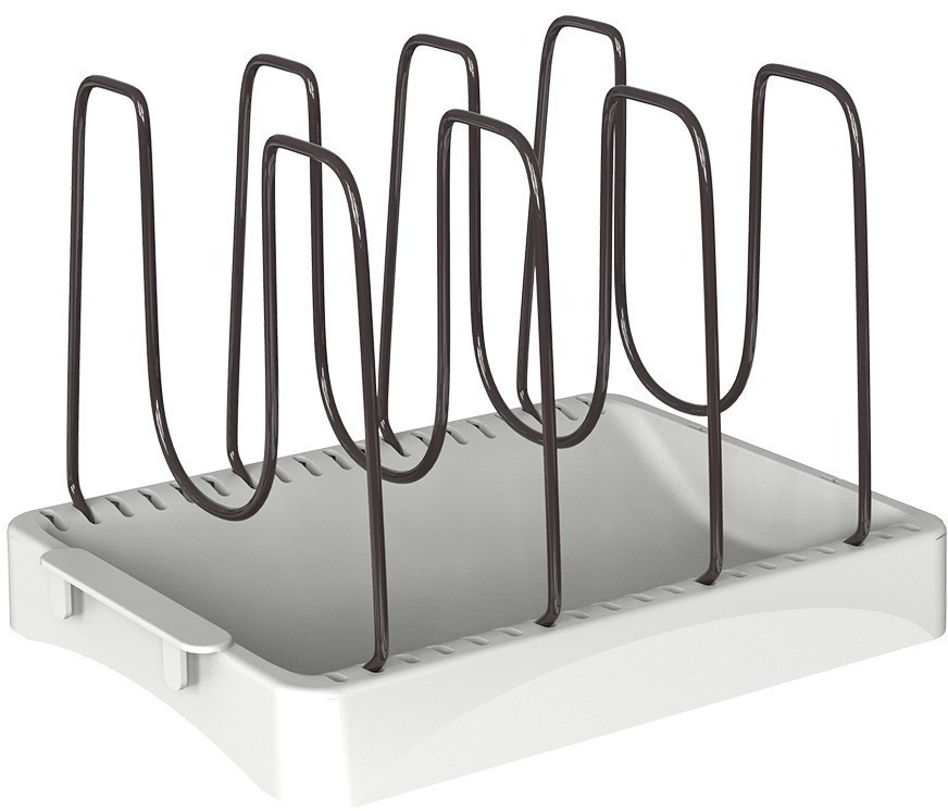 Органайзер для посуды ronja, 26,8х20,5 см, светло-серый/темно-сливовый (74915)