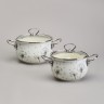 Набор кастрюль эмалированный, серия "dandelion" 4пр. 2,0/2,8л диа.18/20см Agness (943-100)