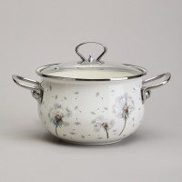 Набор кастрюль эмалированный, серия &quot;dandelion&quot; 4пр. 2,0/2,8л диа.18/20см Agness (943-100)