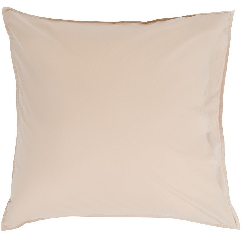 Набор из двух наволочек бежевого цвета из органического стираного хлопка из коллекции essential, 70х70 см (69378)