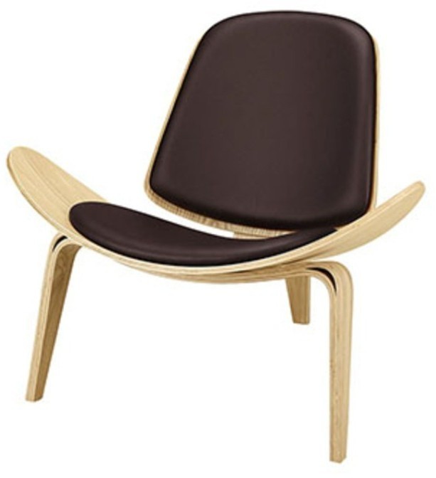 Стул Шелл BLS-01/A535ash, дерево, натуральна кожа, ash/brown, ROOMERS FURNITURE