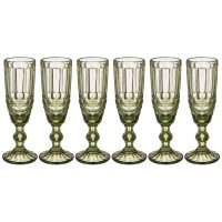 Набор бокалов для шампанского &quot;серпентина&quot; из 6шт. серия &quot;muza color&quot; 150мл. / в=20 см Lefard (781-101)