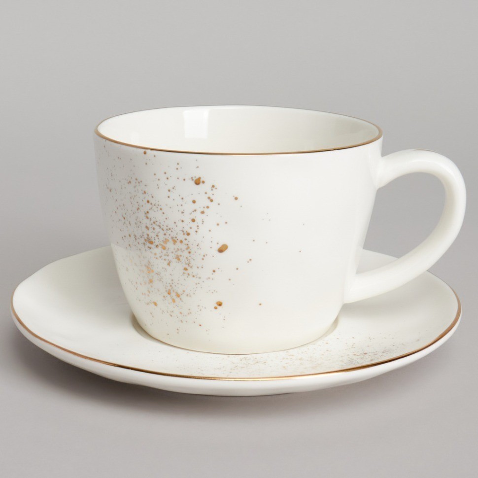 Чайный набор bronco "gold" на 2 пер. 4 пр. 350 мл (263-1361)