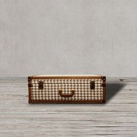 Сундук T0138A58C#, текстиль, кожа, металл, gold/brown, ROOMERS FURNITURE