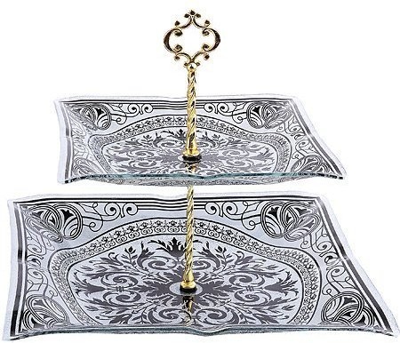 Этажерка 2 уровня, квадрат (7020-302)