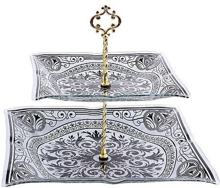 Этажерка 2 уровня, квадрат (7020-302)