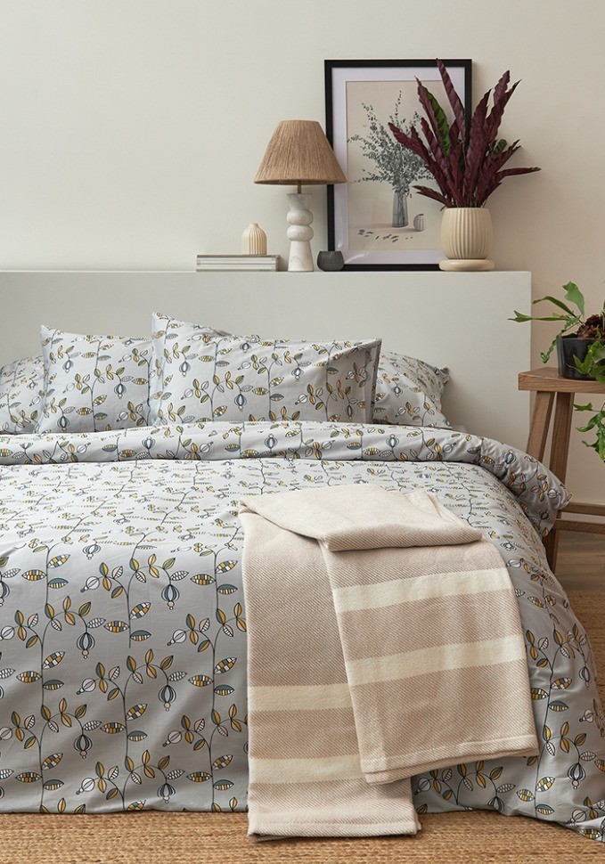 Набор наволочек "Ягоды тайги" из премиального сатина из коллекции russian north, 70х70 см (78467)