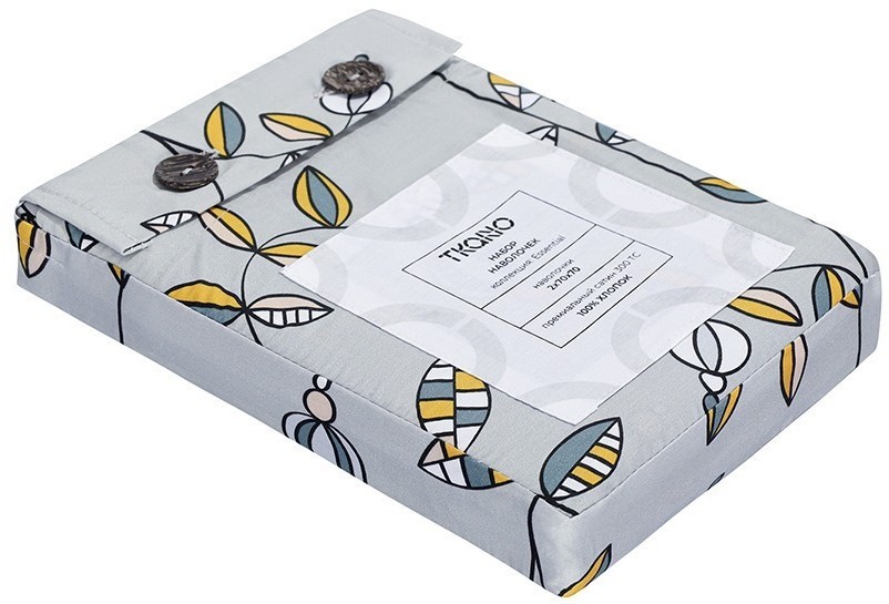 Набор наволочек "Ягоды тайги" из премиального сатина из коллекции russian north, 70х70 см (78467)