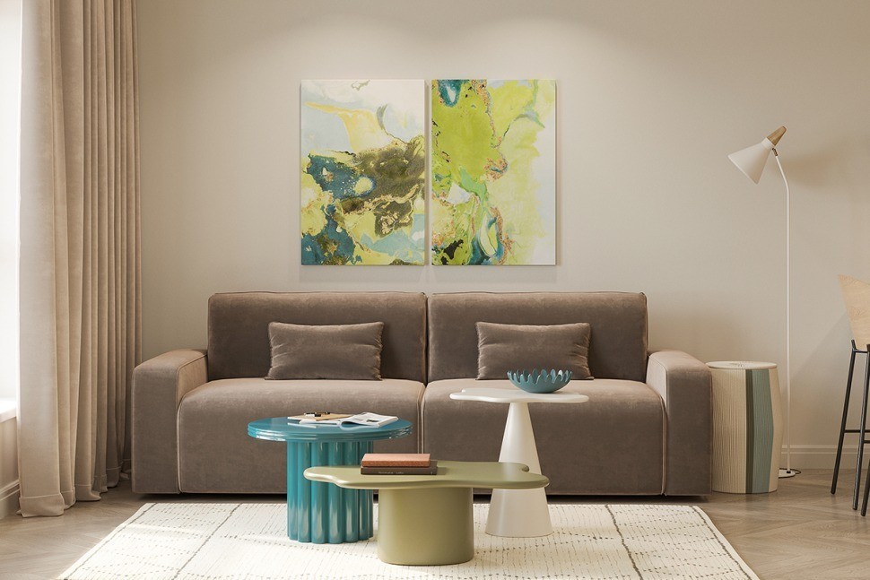 Столик кофейный vivlend, D57 см, глубоководный (78641)