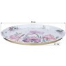 Поднос сервировочный agness  "ирисы" 33х2,1 см (898-236)