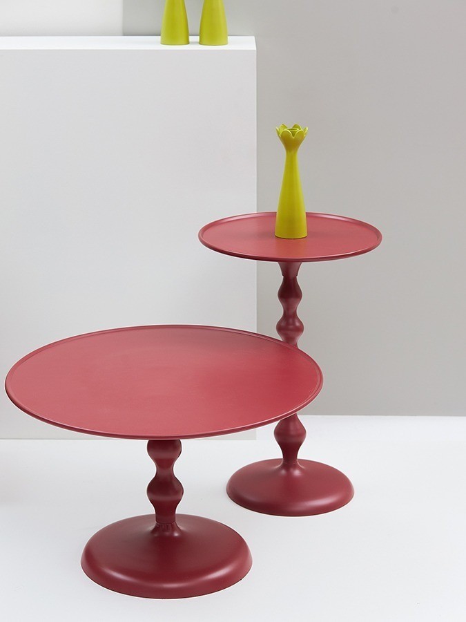 Столик приставной fluid, D38 см, жженый оранжевый (78647)