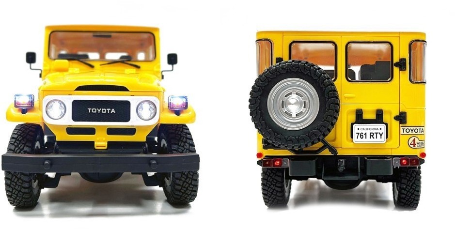 Радиоуправляемый внедрожник TOYOTA FJ40 PRO (свет, выхлоп, Li-Po 5C) (HG4-50-PRO-YELLOW)