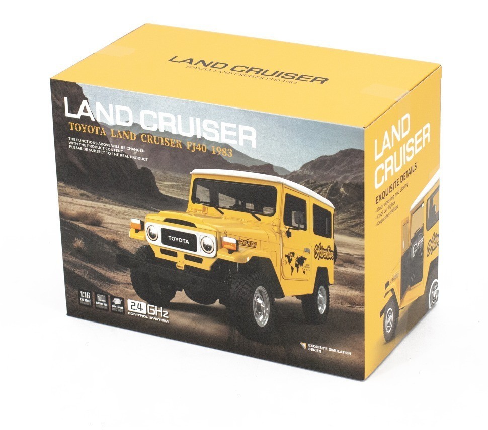 Радиоуправляемый внедрожник TOYOTA FJ40 PRO (свет, выхлоп, Li-Po 5C) (HG4-50-PRO-YELLOW)