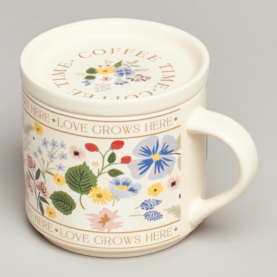 Кружка с крышкой lefard spring flowers 390мл. (260-1035)