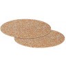Набор из 4-х сервировочных ковриков из пробки и переработанного материала recork, D30 см (77842)