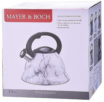 Чайник метал. 3,2 л со свистком Mayer&Boch (29458)