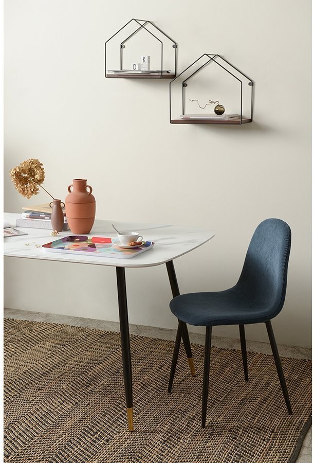 Стул breeze, вельвет, синий (71512)