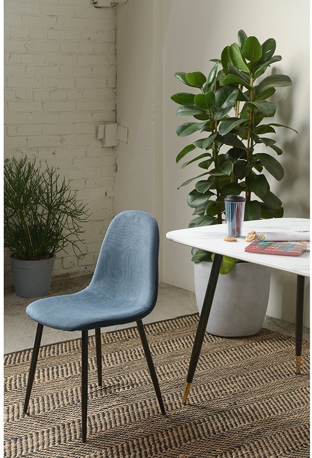 Стул breeze, вельвет, синий (71512)