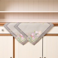 Набор салфеток из 2-х шт &quot;ирисы&quot;,40х40см, 100% хлопок,серый,твил, Lefard (850-755-8)