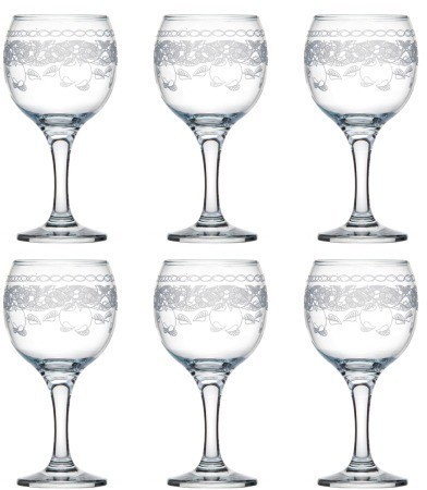 Набор 6-ти бокалов для вина 260 мл Флер MS411-07 (411-07-01) (MS411-07-411-07-01)