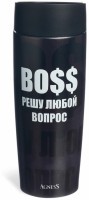 Термокружка agness  &quot;boss&quot; 360мл, колба нерж.сталь 18/10 (709-119)