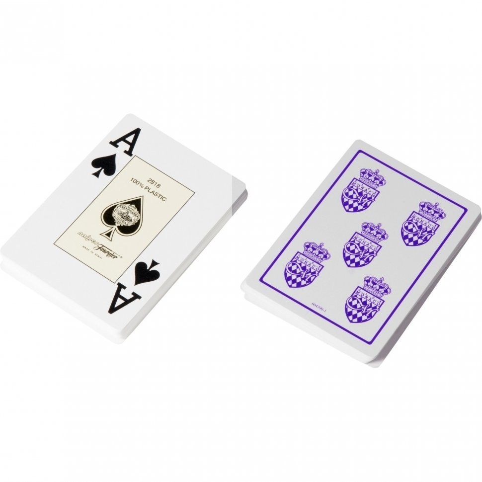 Карты для покера "Fouriner Club Monaco", Испания, фиолетовая рубашка (31433)