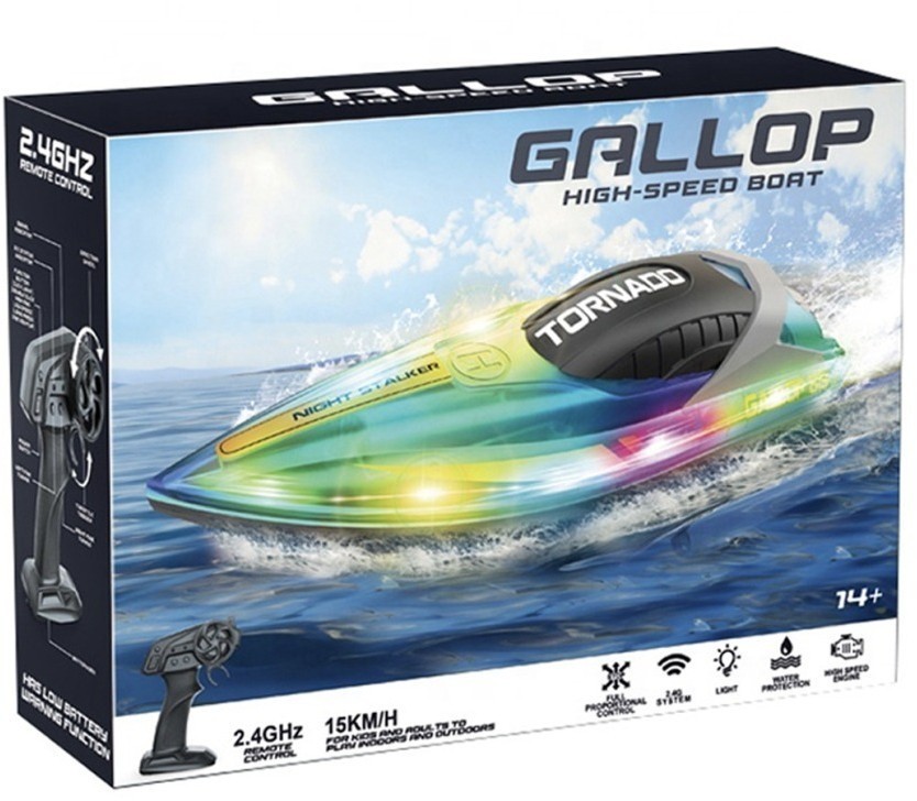 Радиоуправляемый катер Gallop (25 см, 15 км/ч) (HJ819-GREEN)