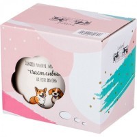 Кружка &quot;счастливым на всю жизнь&quot; 320мл Lefard (420-060)