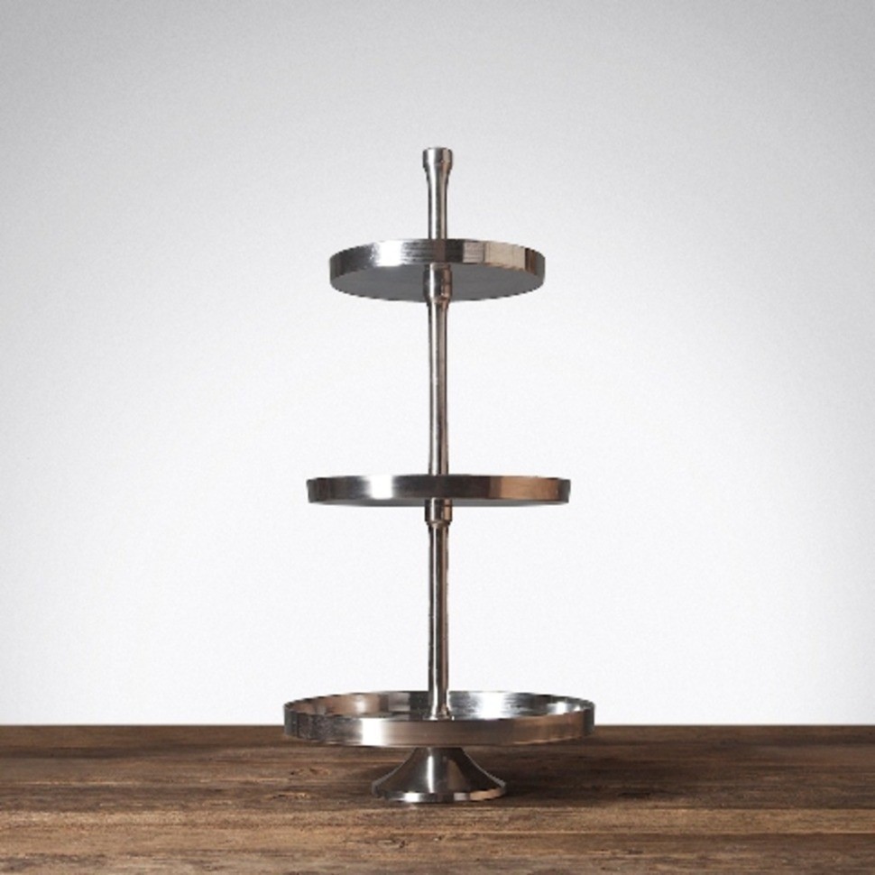 Этажерка 1065, нержавеющая сталь, chrom, ROOMERS FURNITURE